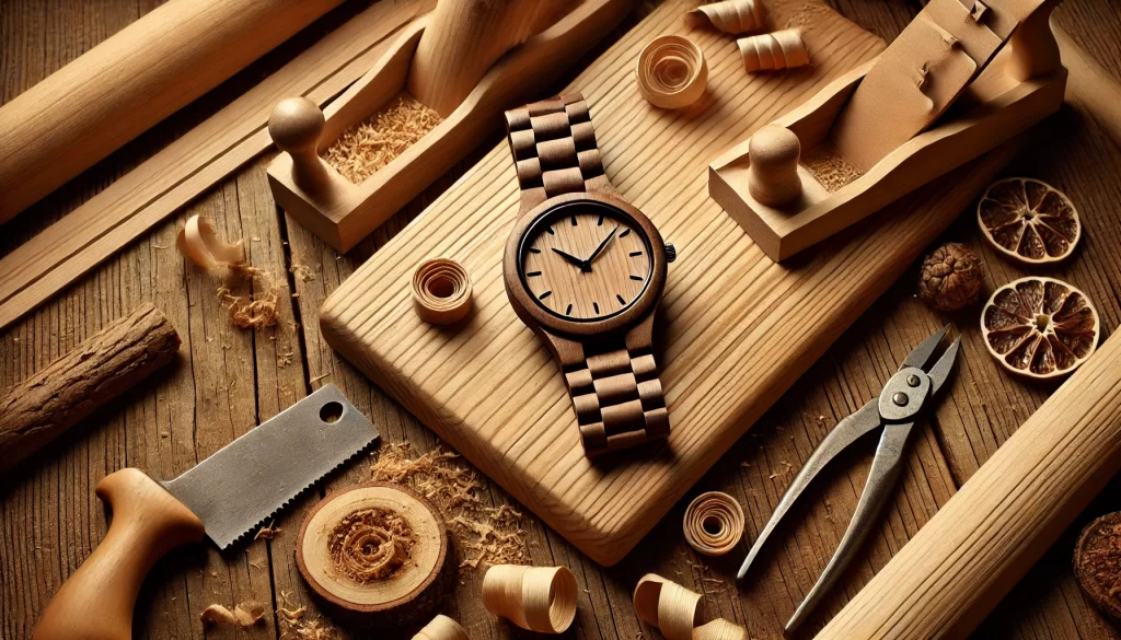 Reloj de pulsera de madera